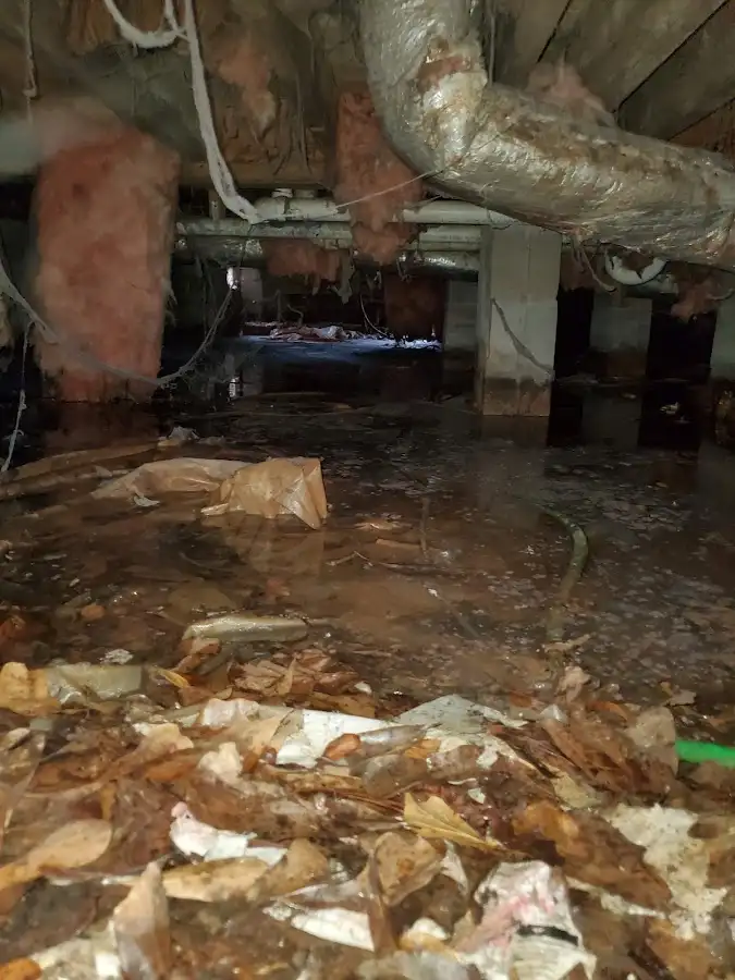 Crawl space flood assessment for Commercial Water Damage Restoration in Temple City